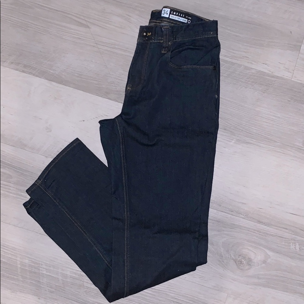 Empire dark blue denim